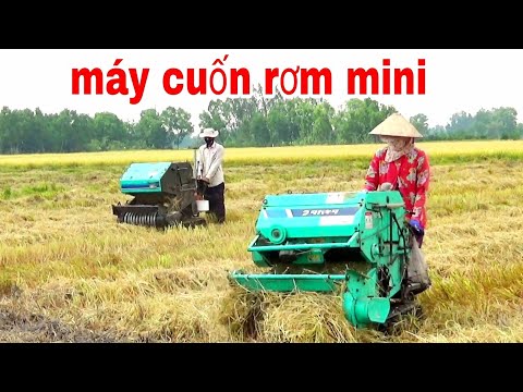 Video XEM CẢNH HAI MÁY CUỐN RƠM MINI QUÁ TIỆN LỢI DỄ DÀNG - youtube