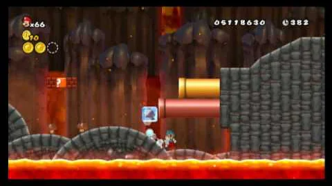 New Super Mario Bros. Wii - Star Coin Location Guide - World 8-2 | WikiGameGuides