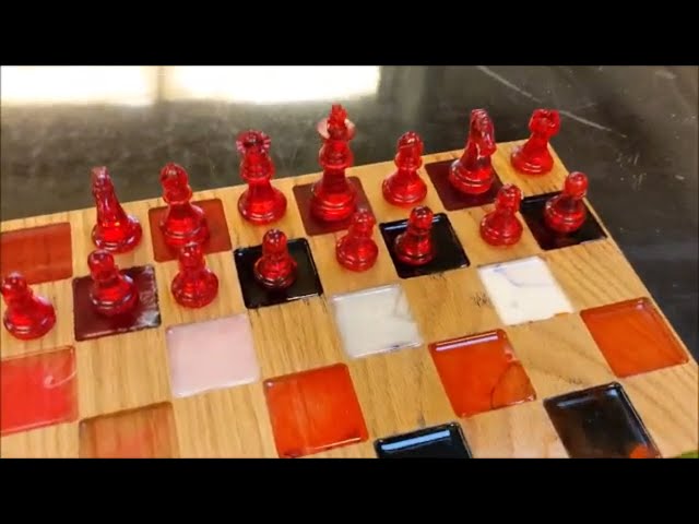 Resin Chess Pieces from Zytin Silicone Chess Mold, Great Wood and Epoxy  Project 