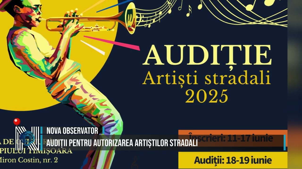 AUDIȚII PENTRU AUTORIZAREA ARTIȘTILOR STRADALI
