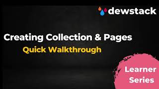 How to create Collection &amp; Pages in a Documentation