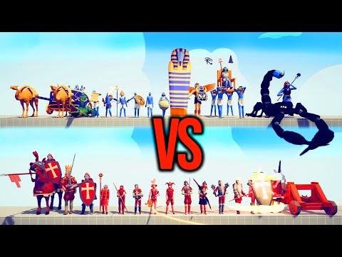 EGYPT TEAM vs MEDIEVAL TEAM Part 1 #71 | TABS - Totally Accurate Battle Simulator