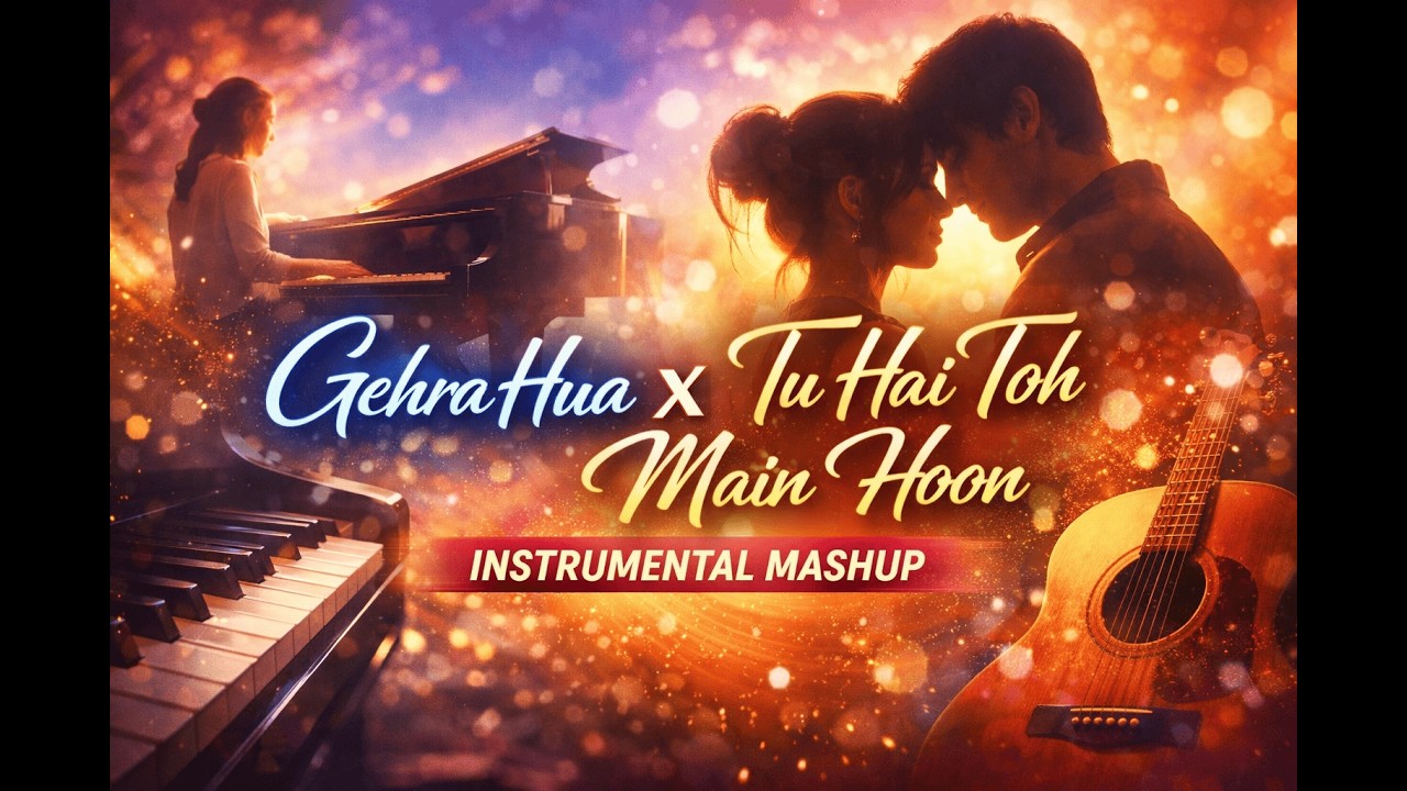 Gehra Hua & Tu Hai Toh Main Hoon Instrumental Mashup _ Soft Romantic Love Theme