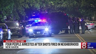 4 arrested after SWAT responds to shots fired incident in New Haven