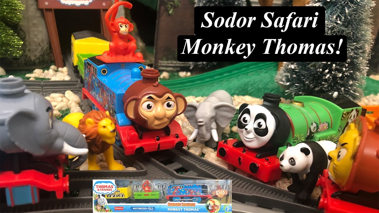 Thomas and Friends Toy Train-Sodor Safari Monkey Thomas!