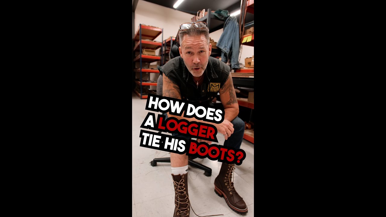 Loggers Knot Boots Logger Knot On Normal Eyelets R/NicksHandmadeBoots