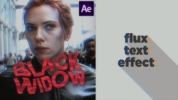 flux text effect (no plugins!) | after effects tutorial