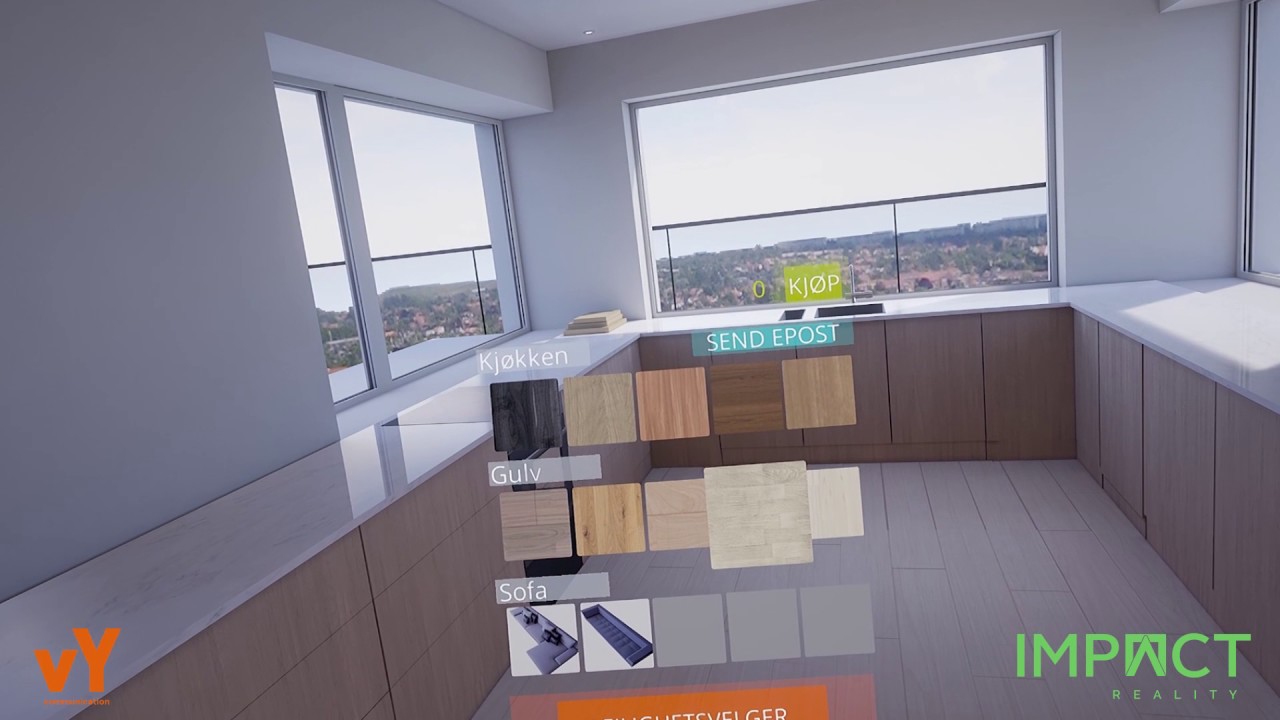 Apartment showroom in virtual reality - YouTube