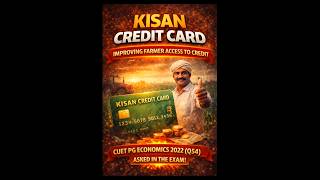 KISAN CREDIT CARD | CUET PG ECONOMICS 2022 PYQ SOLUTION  #cuetpgeconomics #cuetpgeconomics2026