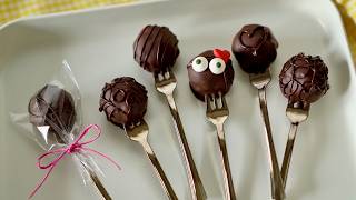 I made OREO Chocolate Balls (3 ingredients, No Talking) 材料3つでオレオチョコボールロリポップ