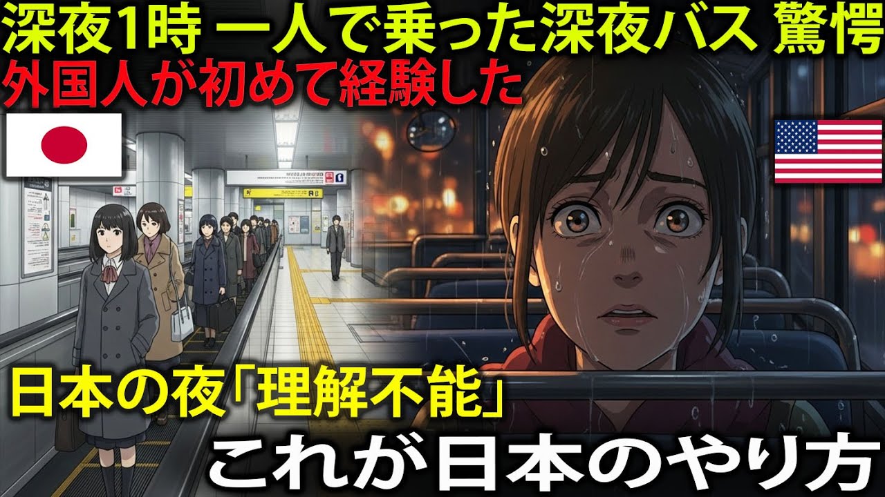 [海外感動ストーリー]日本の深夜バス。深夜1時の深夜バスで外国人が経験した日本のやり方に衝撃