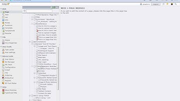 TYPO3 tutorial video:  Change a page name