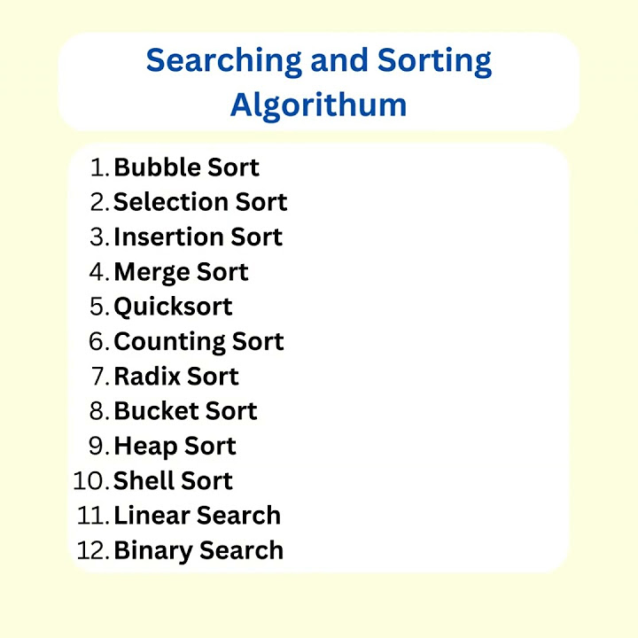 Searching and Sorting algorithms #algorithm #dsa #python3 - YouTube image.
