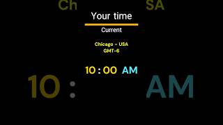 GMT-6｜10:00 AM｜CHICAGO