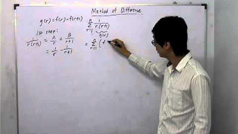 JC H2 Math - Method of Difference Example