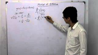 JC H2 Math - Method of Difference Example