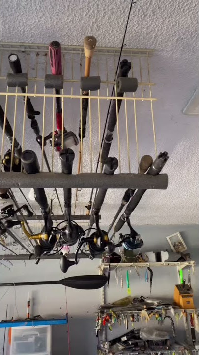 DIY FIshing Rod Holder Ceiling Mounted 