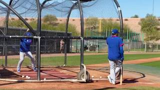 Willson contreras, victor caratini at batting practice on monday
(2/17/2020) - chicago cubs 2020 spring training ✔ subscribe now to
cubshq : cubshq...