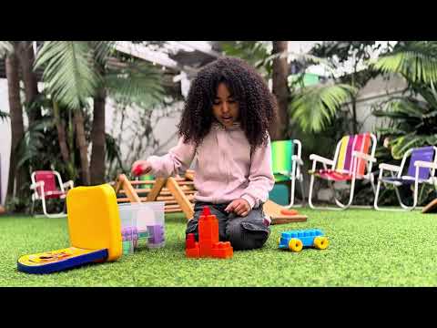 Cadeira com Blocos de Montar Brinquedo Educativo - 3 Palavrinhas Loja Oficial