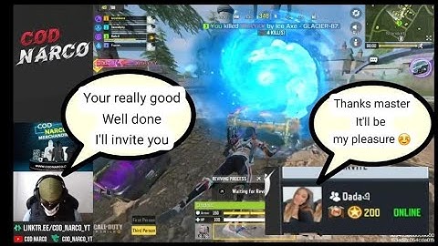 CoD Narco appreciated this random girl and invited her to play along 🤯| CoD Narco | codm | cod