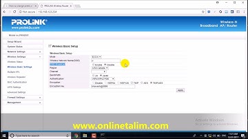How to change wifi password and wifi name of Prolink router in very simple way video by  websoft it