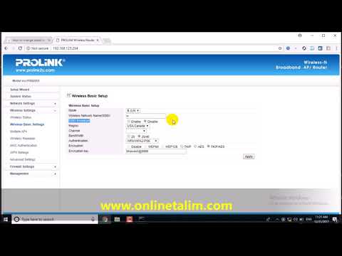How to change wifi password and wifi name of Prolink router in very simple way video by  websoft it