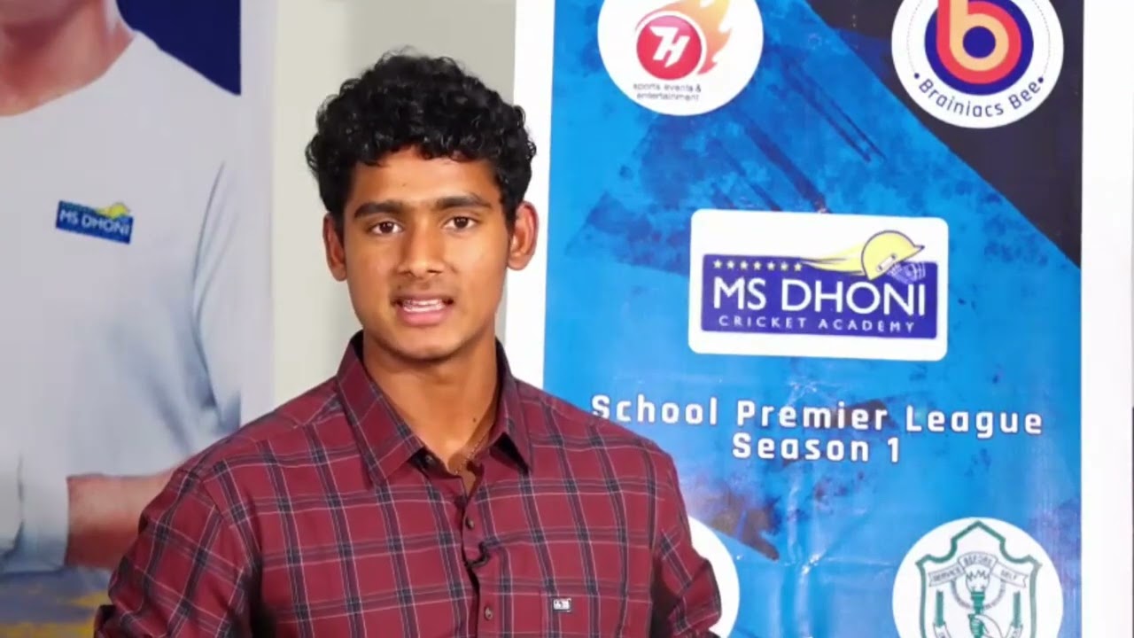 M S Dhoni Cricket Academy School Premier League Season 1 Registration Open!
