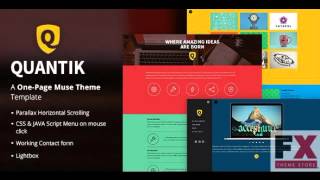 Preview Quantik - One Page Muse Theme TForest
