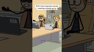 POV: How corporate morale meeting actually go 😂 #corporatelife #animation #worklife #comedy #fyp