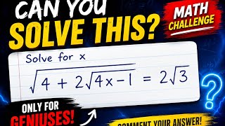 99% People Can’t Solve This Math Puzzle! 😱 | Find the Value of x | Maths Challenge