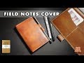 Making a FIELD NOTES leather cover / leather work tutorial