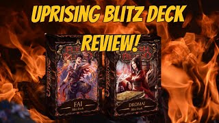 Uprising Blitz Deck Review! Fai and Dromai! | Flesh And Blood TCG