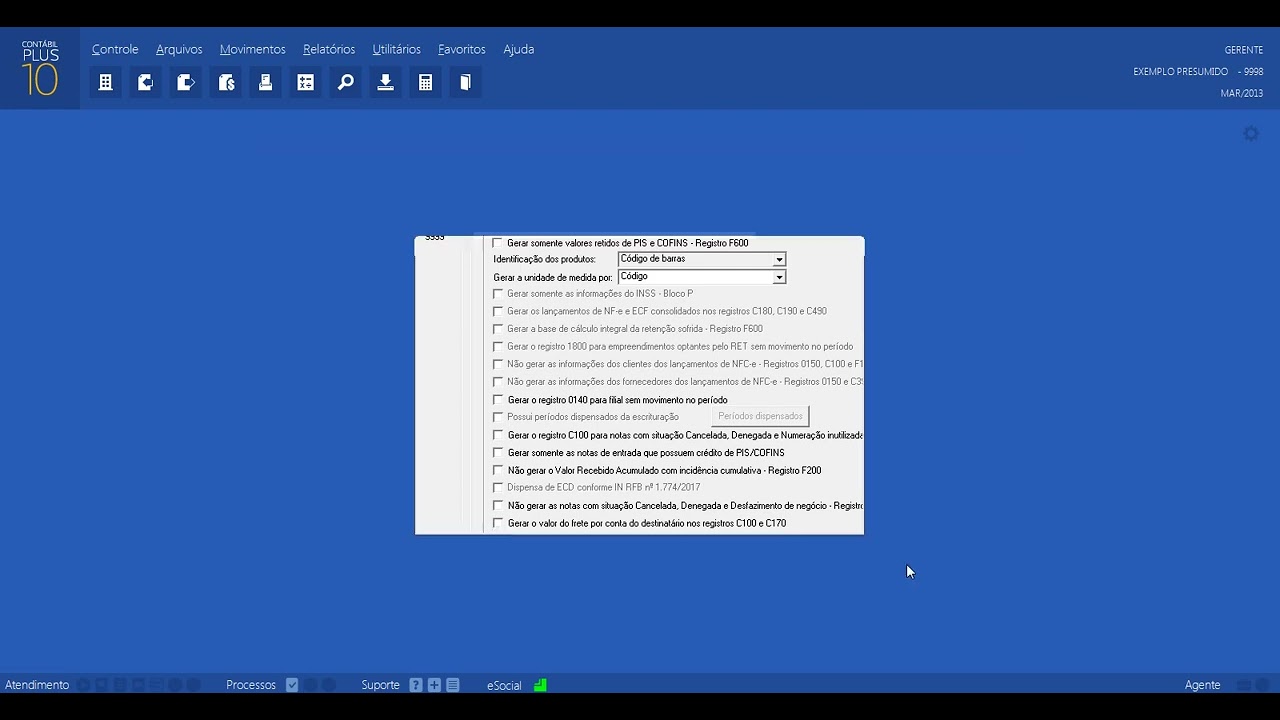 EFD CONTRIBUIÇÕES DOMINIO SISTEMAS