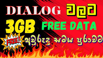 Free 3GB data from Dialog.2024