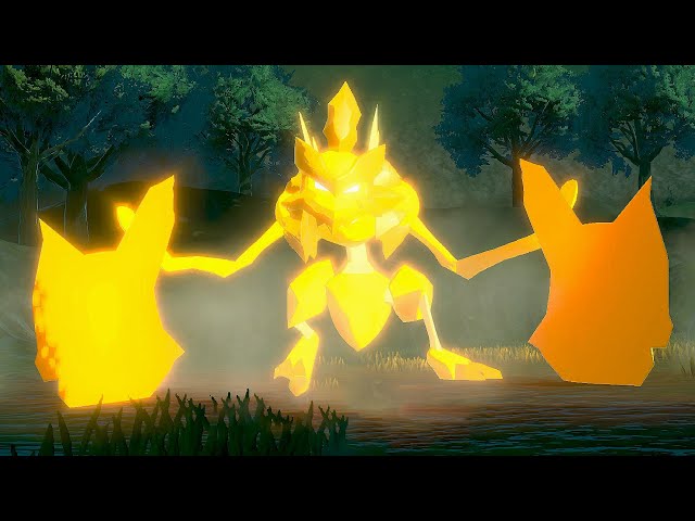 Pokémon Legends Arceus Kleavor Noble boss fight - Polygon