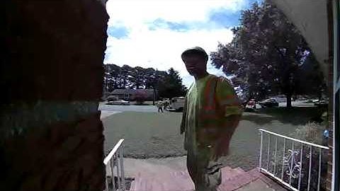 Vivint Doorbell Camera Conversation from a Smartphone