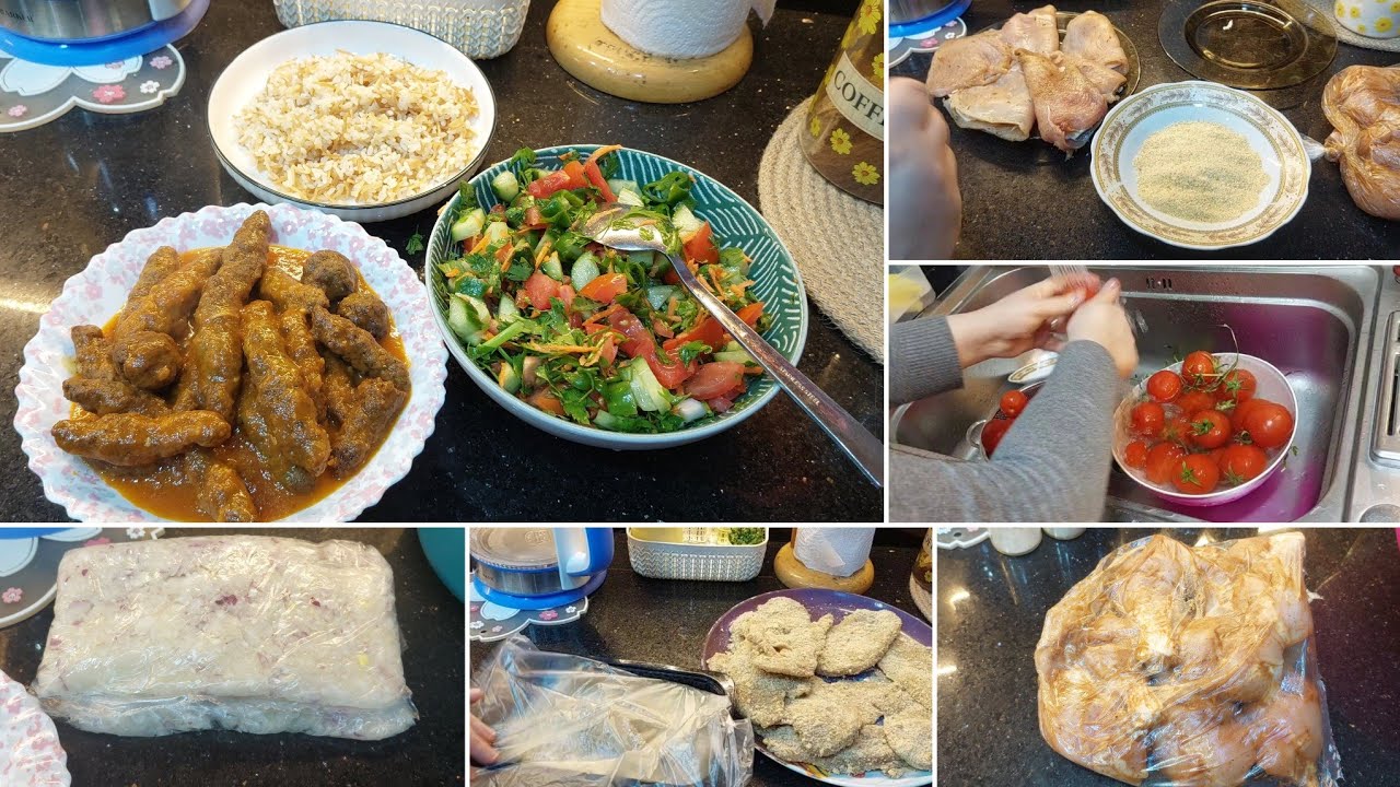 روتين يوم من اوله😚شويه تفريزات لرمضان🥗و عملت احلى غداء من ايد ماما❤️❤️❤️