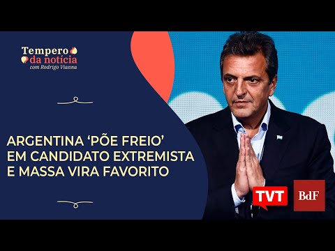 Argentina ‘põe freio’ em candidato apoiado por Bolsonaro e Sergio Massa vira favorito