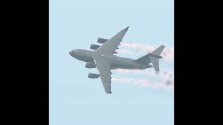 The Moment Military Aircraft C-17  Got Caught On Fire #shorts