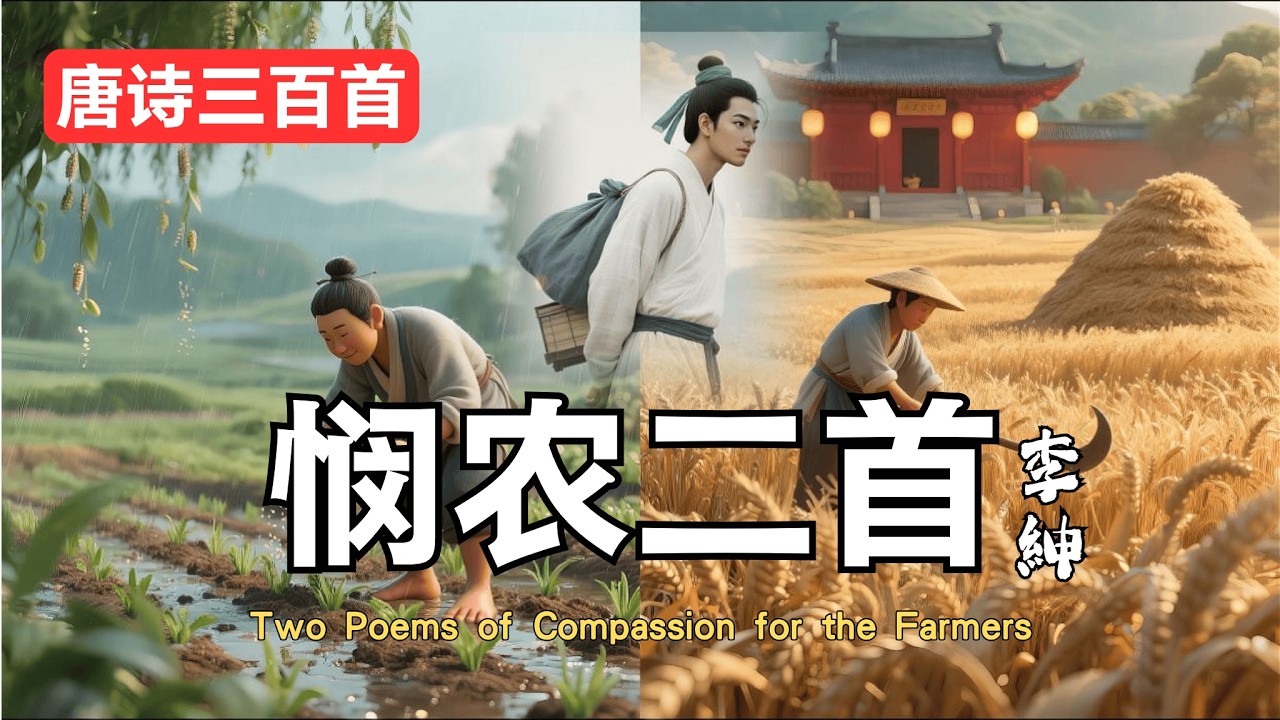 【中古】 唐之韵 唐詩 2 洋画 DNN-1242 10《悯农二首》— 李绅｜唐诗三百首｜Two Poems of Compassion for the