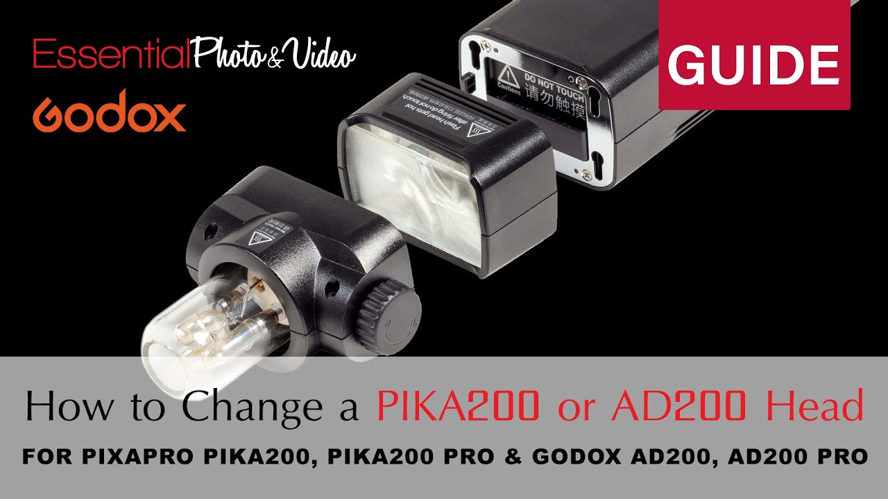 How to Remove the Flash Head from a PiXAPRO PIKA200 or Godox AD200
