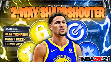 THE BEST 2 WAY SHARPSHOOTER IN NBA 2K21! (KLAY THOMPSON BUILD) RARE BUILD SERIES VOL. 27