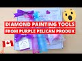 Unboxing Sturdy Diamond Painting Tray Organizer Review | Purple Pelican Produx | Canadian Company