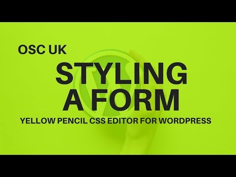Styling a Caldera forms in Wordpress using Yellow Pencil CSS editor