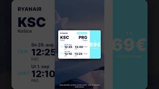 Letný výlet do Prahy z Košíc pod 150 € vrátane ubytovania? 🇨🇿✈️ #lacneletenky #letenky #traveltips