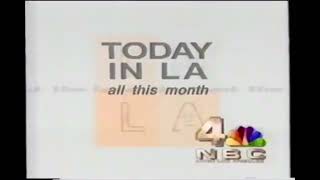KNBC (NBC) Today in L.A. News Promo 1996