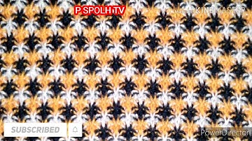 3 color jacquard Swatch Beautiful knitting Design stoll m1plus program and  P SPOLH TV