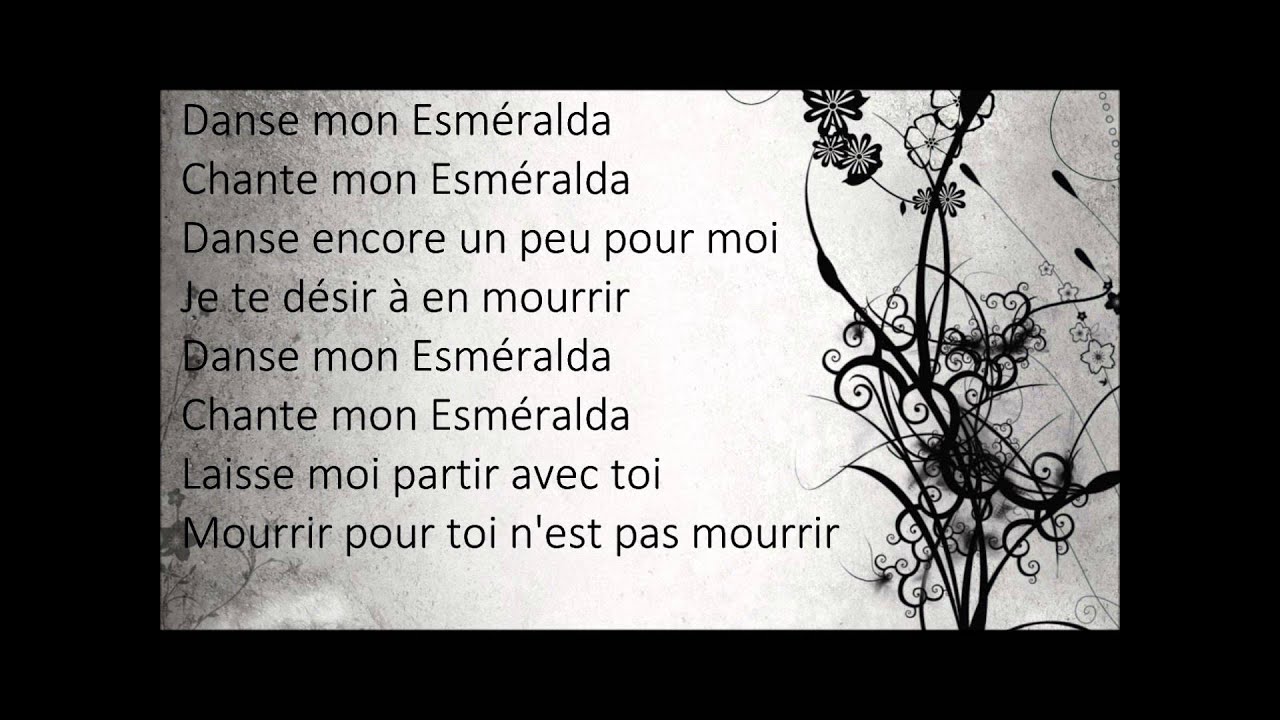 Jurassic Park Amplify from now on Notre Dame de Paris - Danse mon Esméralda (paroles) - YouTube
