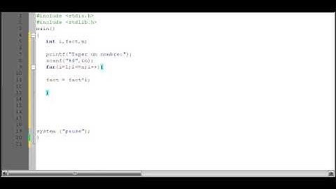 langage c Factorielle
