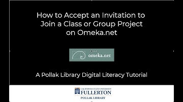 How to Accept an Invitation to Join a Class or Group Project on Omeka.net